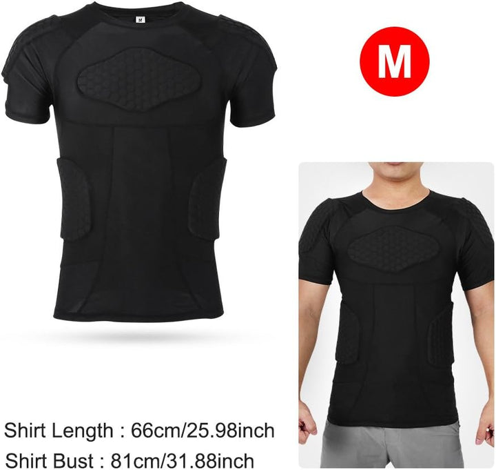 VGEBY1 Herren T-Shirt, gepolstert, Silikon, stossfest, Sportzubehör T-shirts, T-shirts