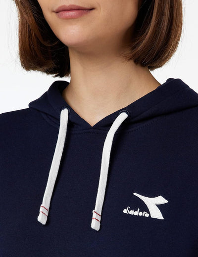 Diadora Damen L.Hoodie TWEENER, Classic Navy, S