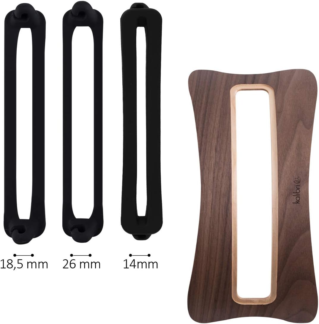 kalibri Laptop Ständer Notebook Stand - Halterung aus Holz 3X Silikoneinsatz für MacBook Air/Pro/Pro
