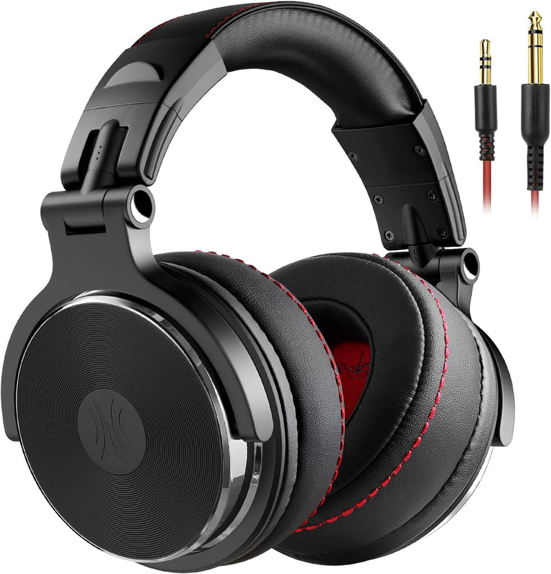OneOdio Over Ear Kopfhörer mit Kabel, HiFi Studiokopfhörer mit Hi-Res, 50mm Treiber, Share-Port, Gro