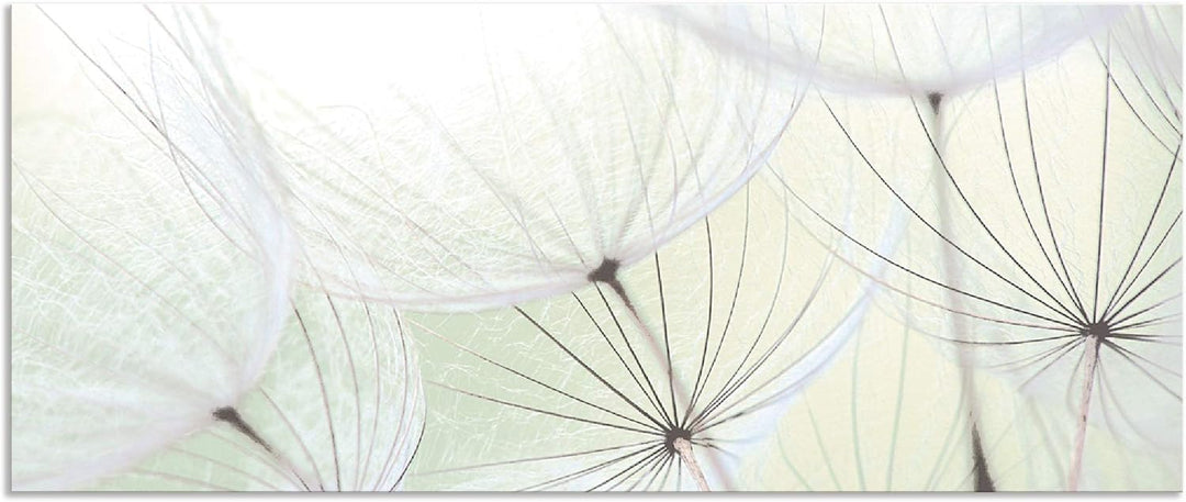 ARTland Spritzschutz Küche aus Alu für Herd Spüle 120x50 cm (BxH) Küchenrückwand mit Motiv Blume Pus