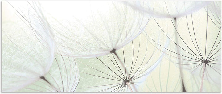 ARTland Spritzschutz Küche aus Alu für Herd Spüle 120x50 cm (BxH) Küchenrückwand mit Motiv Blume Pus