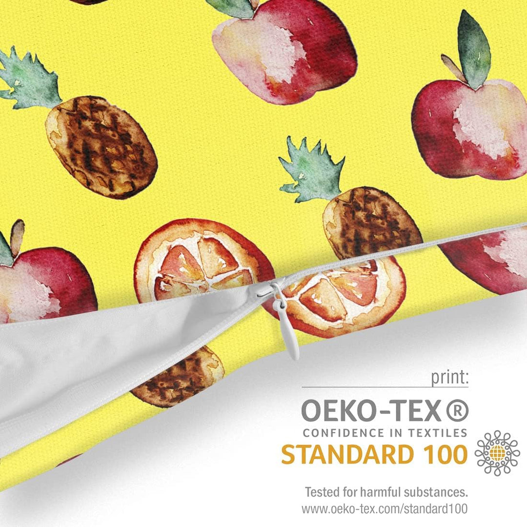 VOID Äpfel Ananas Orangen Kissenbezug Kissenhülle Sofakissen Kissen Deko Outdoor-Kissen Dekokissen,