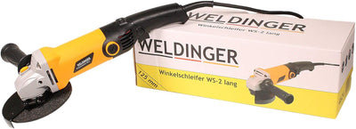 WELDINGER Zweihand Winkelschleifer WS-2 950 W Ø125 mm Spindelarretierung 5 m Kabel 5 Jahre Garantie