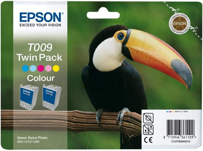 Epson C13T00940210 - Twinpack 2xcolor C13T009401 - Twinpack 2xcolor C13T009401 für Stylus Photo 900/