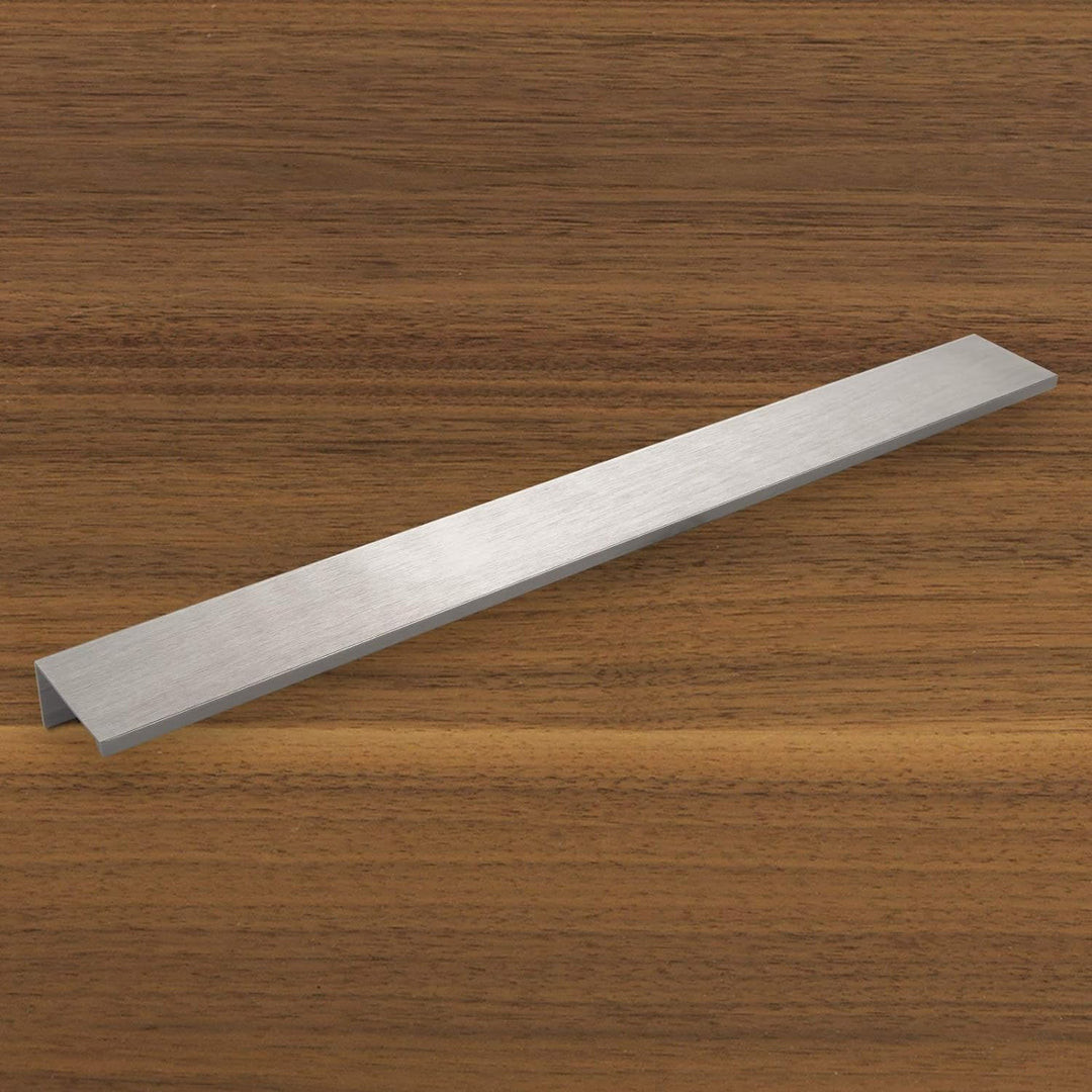 10er Set Alu Möbelgriff SEARL 330 mm Edelstahloptik Griff-Profilleiste Schubladengriff Küchengriff v