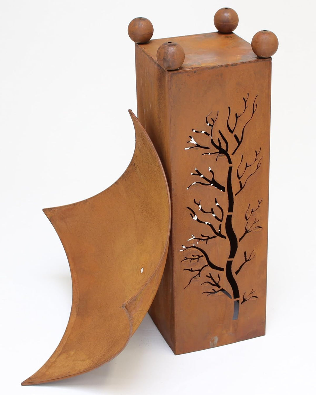 Säule Feuerschale, 2-teilig, Dekosäule, Pflanzsäule