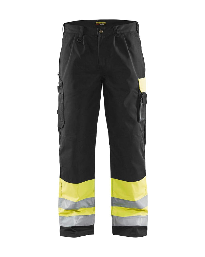 Blaklader 15841860 Hose mit hoher Sichtbarkeit, gelb/ schwarz, grootte C54 C54 Dark Yellow / Black,
