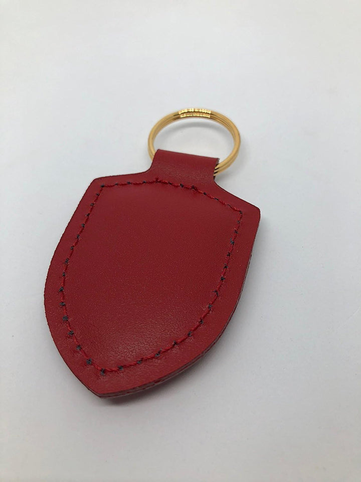 ORIGINAL Porsche Schlüsselanhänger ROT Leder mit Wappen WAP0500920E