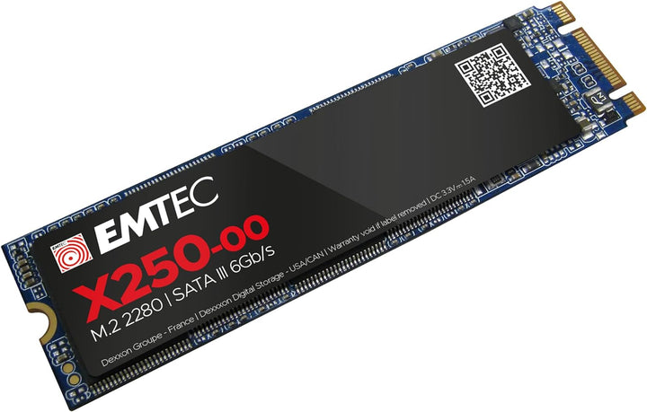Emtec ECSSD2TX250 interne SSD – 2,5 Zoll – SATA – Kollektion X250 Power Plus – 3D NAND – 2 Tera
