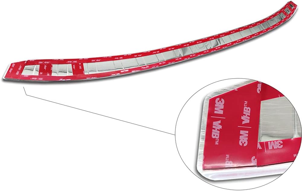 Avisa Edelstahl Heckstossstangenschutz kompatibel mit BMW i3 (i01) Facelift 2017- 'Ribs'