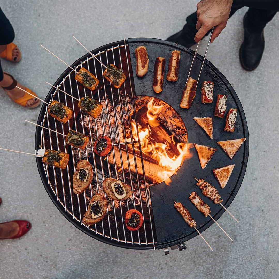 höfats - Bowl 70 Grillrost - polierter Edelstahl - rund - verwandelt Bowl Feuerschale in einen Grill