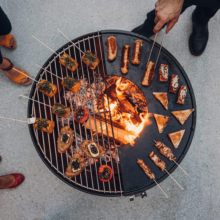 höfats - Bowl 70 Grillrost - polierter Edelstahl - rund - verwandelt Bowl Feuerschale in einen Grill
