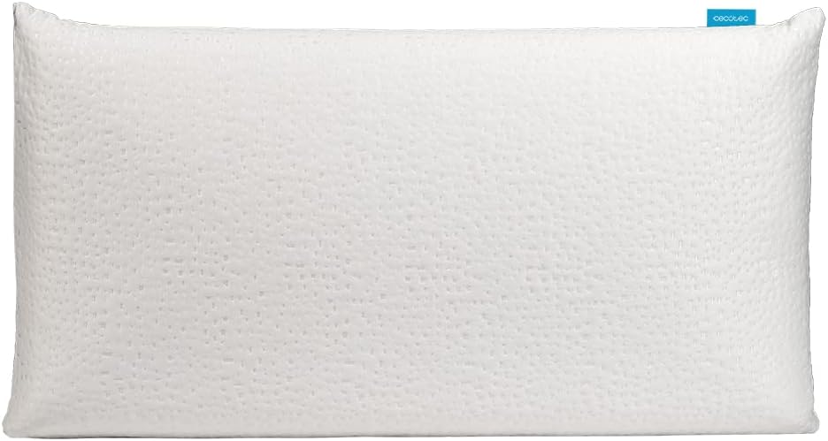 Cecotec Almohada Flow PureAdapt 135 cm. 100% Viscoelástica, Firmeza Medio-Alta, Máxima Adaptabilidad