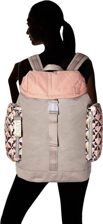 Oilily Damen Whoopy Geometrical Backpack Lvz Rucksackhandtasche Pink (Rose)