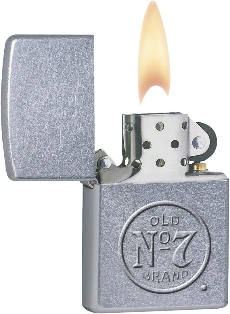 Zippo Jack Daniels-Street Chrome-Spring 2017 Feuerzeug, Silber, 5.8 x 3.8 x 2 cm