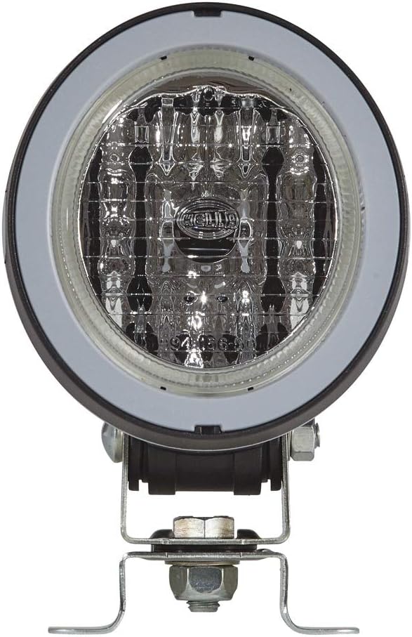 HELLA - Halogen-Arbeitsscheinwerfer - Mega Beam - 12/24V - Anbau/Schraubanschluss - 4-Punkt Befestig