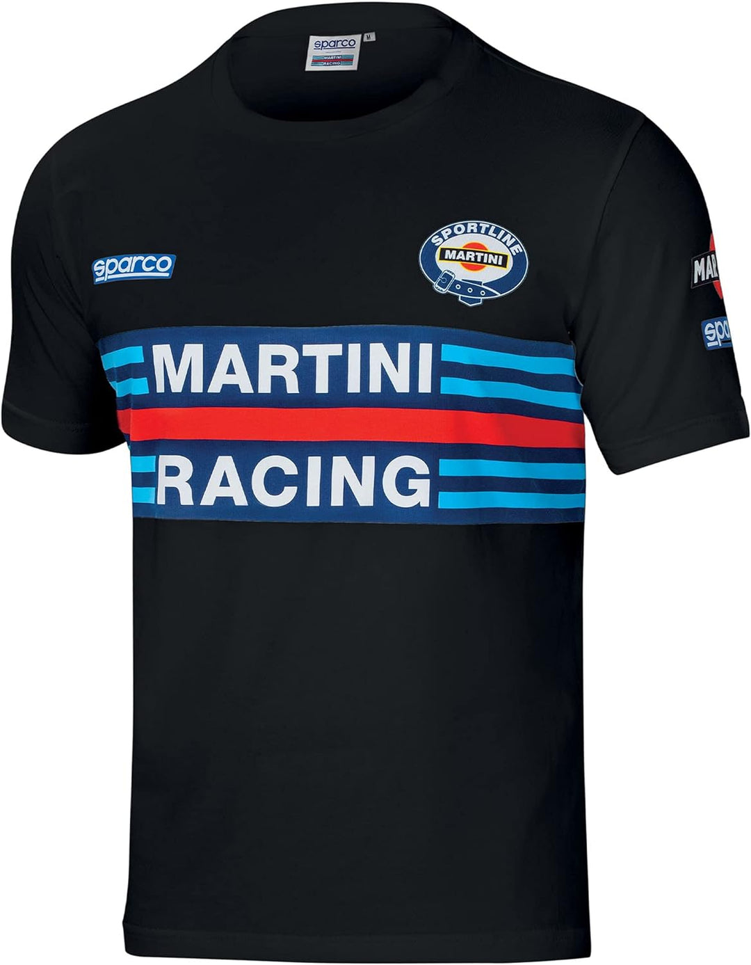 Sparco T-Shirt Martini-R Grösse M Schwarz, Bunt, 42/50 EU