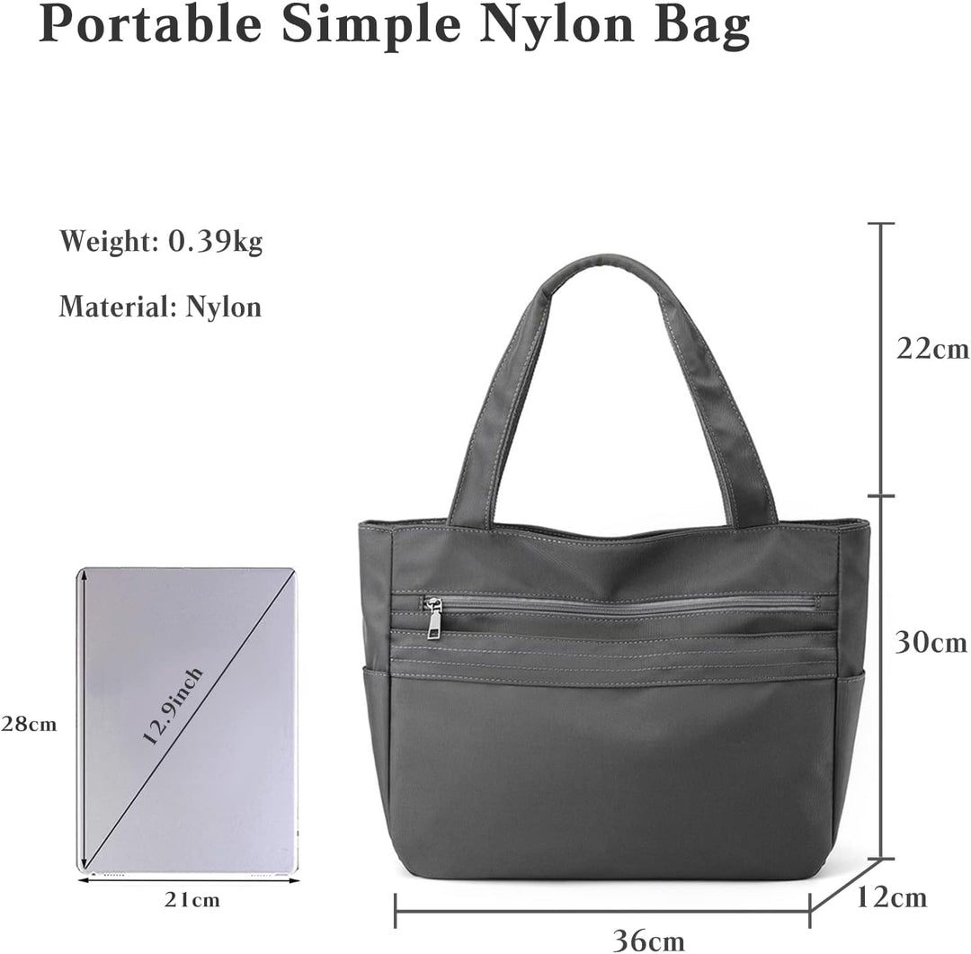 CORIOS Damen Nylon Handtasche Wasserdicht Schultertasche Casual Henkeltasche Multifunktionale Tote B