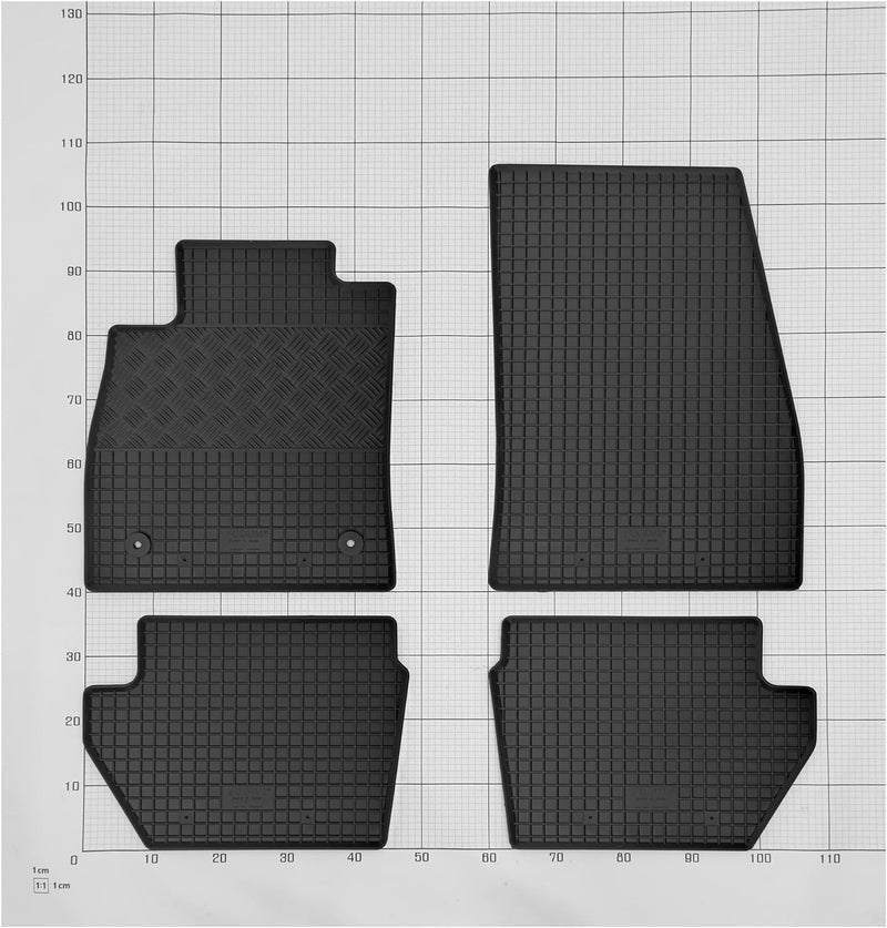 Gummifussmatten und Kofferraumwanne EIN Set passend für Ford Puma MHEV ab 2020 EinSet, EinSet
