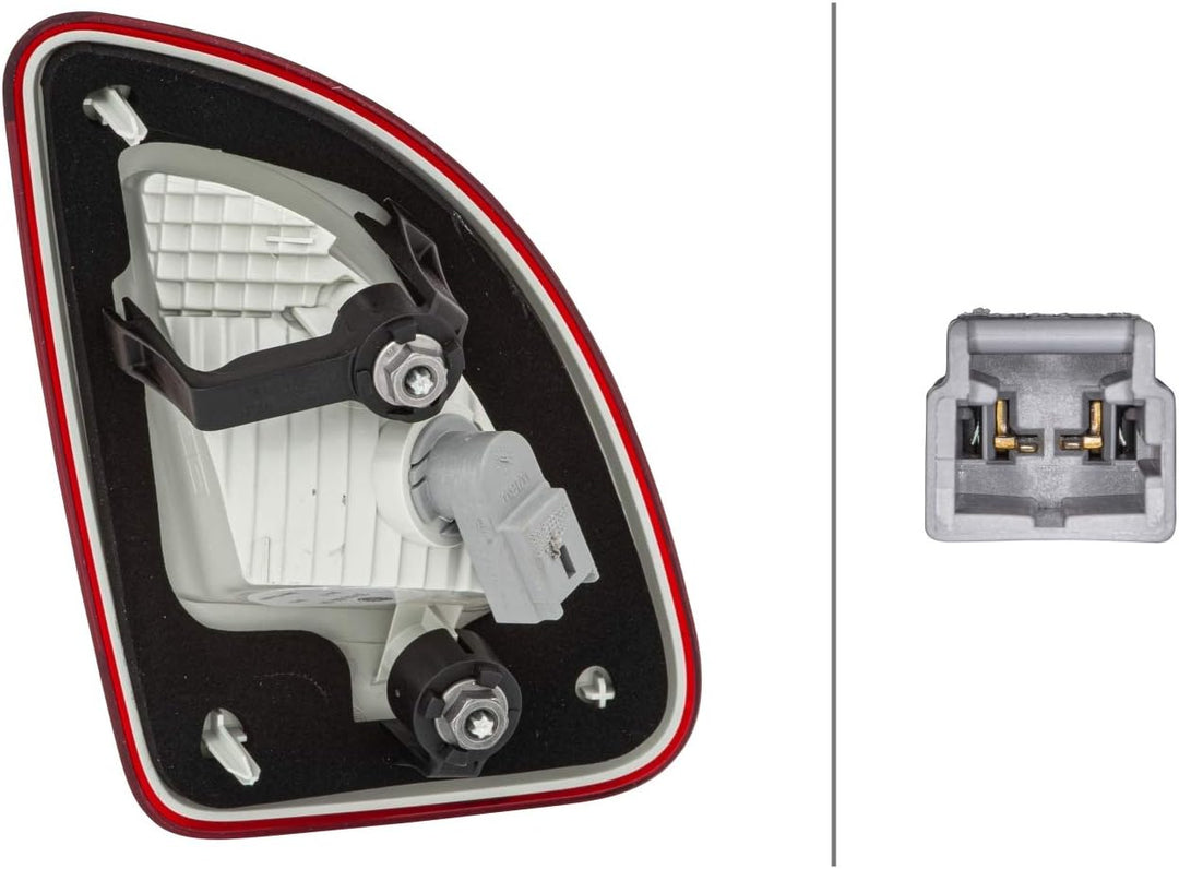 HELLA 2ZR 010 939-041 Heckleuchte - Glühlampe - innerer Teil - rechts - für u.a. Renault Twingo II (