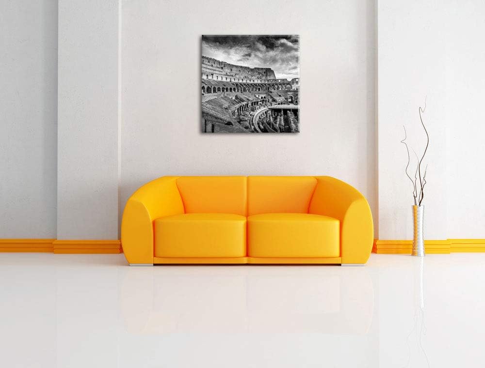 Pixxprint Kolosseum in Rom als Leinwandbild/Grösse: 70x70 cm/Wandbild/Kunstdruck/fertig bespannt, 70