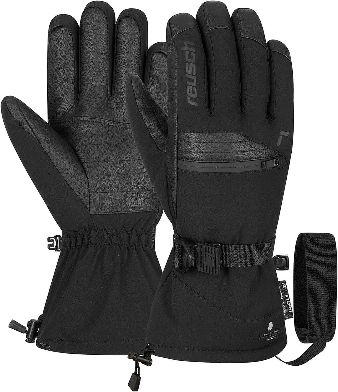 Reusch Herren Handschuhe Torres R-tex Xt Höchste Wärmestufe, Wasserdicht, Atmungsaktiv 7.5 Schwarz,