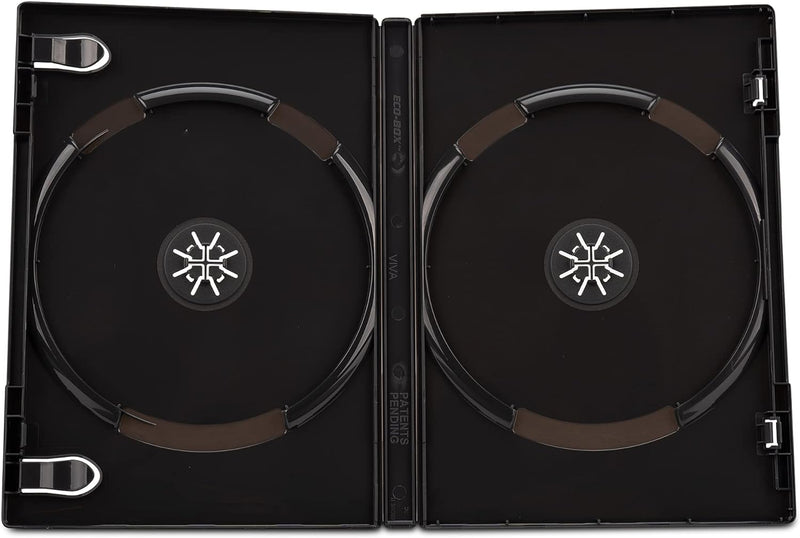 DVD-Doppelhüllen von DragonTrading®, 14 mm, schwarz, 100 Stück
