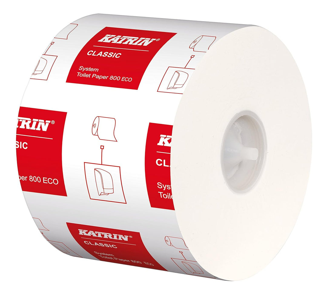 Katrin 103424 Classic System Toilet 800 ECO Toilettenpapier, 2-lagig (36-er Pack)