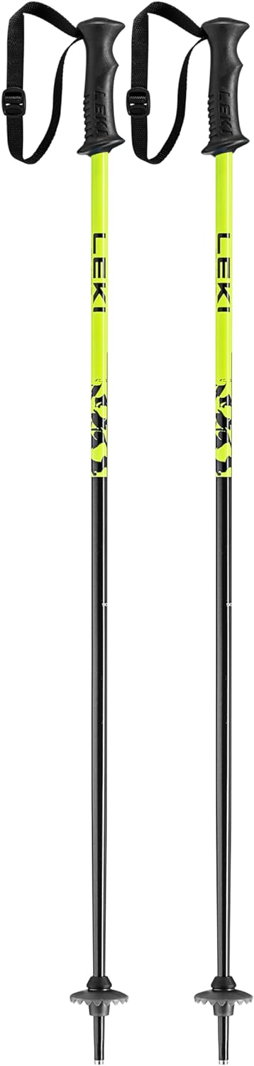 LEKI Kinder Rider Skistöcke black-neonyellow-white 80CM, black-neonyellow-white 80CM