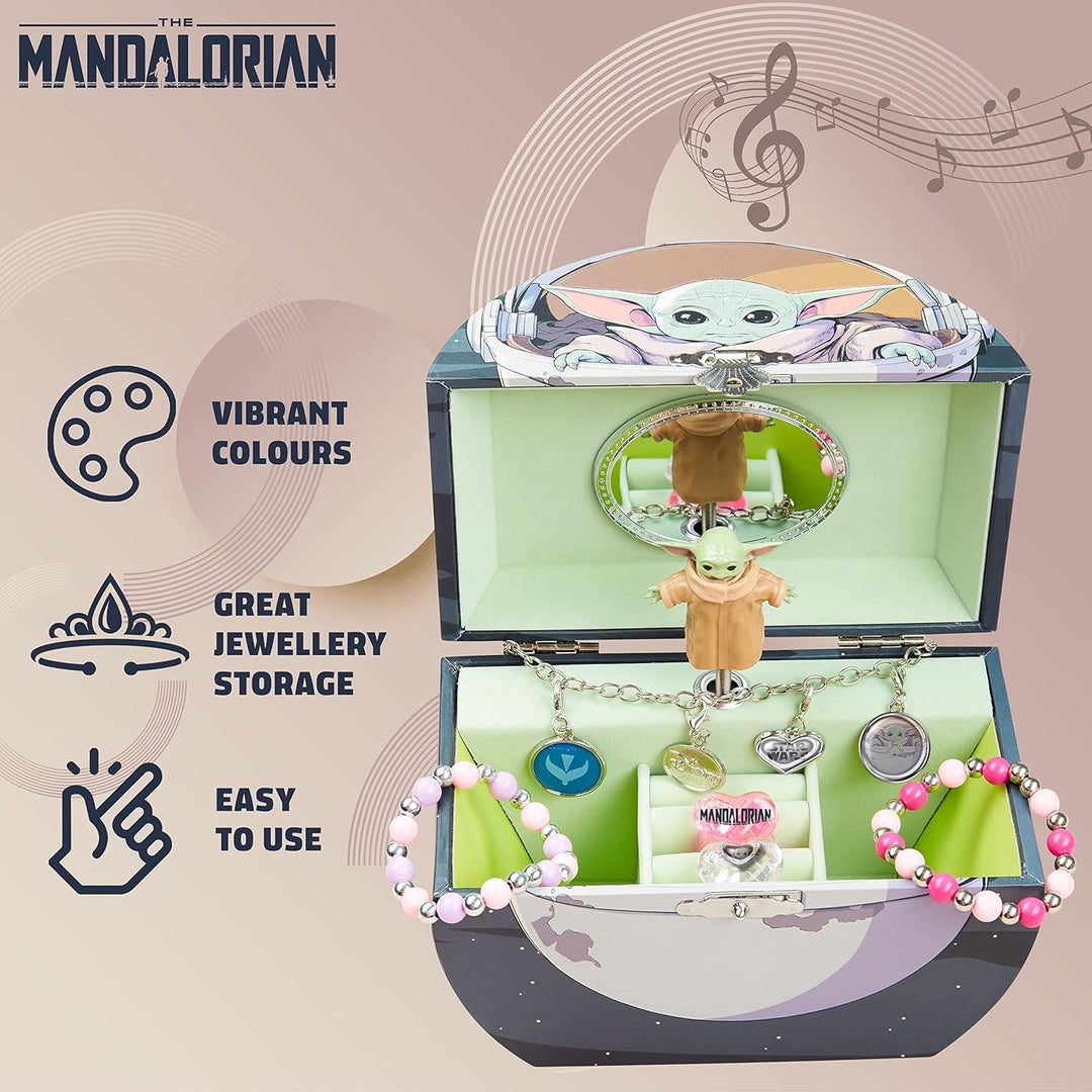The Mandalorian Schmuckkästchen Kinder Baby Yoda Spieluhr Musikalische Schmuckschatulle für Jungen u
