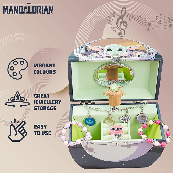 The Mandalorian Schmuckkästchen Kinder Baby Yoda Spieluhr Musikalische Schmuckschatulle für Jungen u