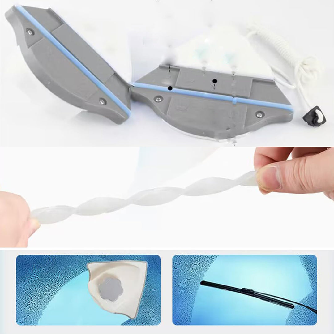 Hooha Fensterputzer Magnetisch mit Regulierbarer Magnetische, Doppelseitiger Magnetischer Fensterrei