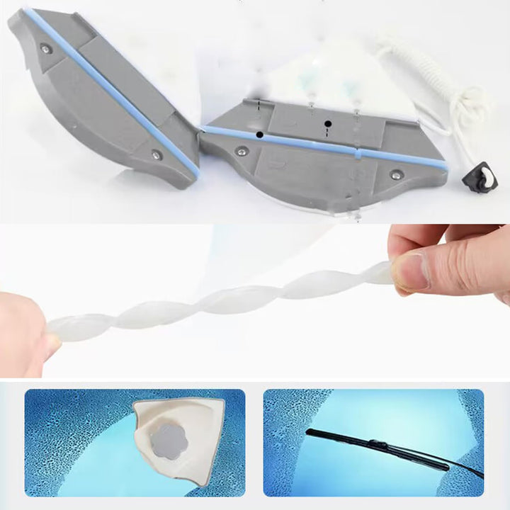 Hooha Fensterputzer Magnetisch mit Regulierbarer Magnetische, Doppelseitiger Magnetischer Fensterrei