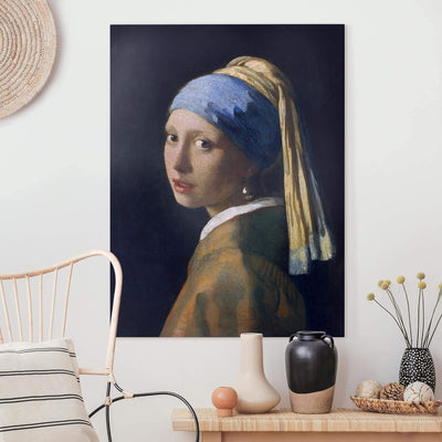 Bilderwelten Leinwandbild - Jan Vermeer Van Delft Mädchen mit dem Perlenohrgehänge 40 x 30 cm 40cm x