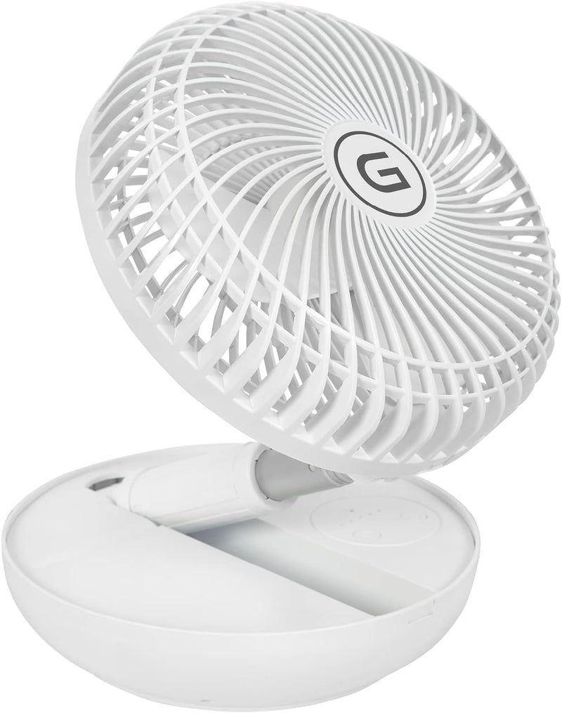 Gutfels Akku-Stand-, Tisch-Ventilator VENTI 3030 R | Lithium Ionen Akku 10.000 mAh | Touchbedienung