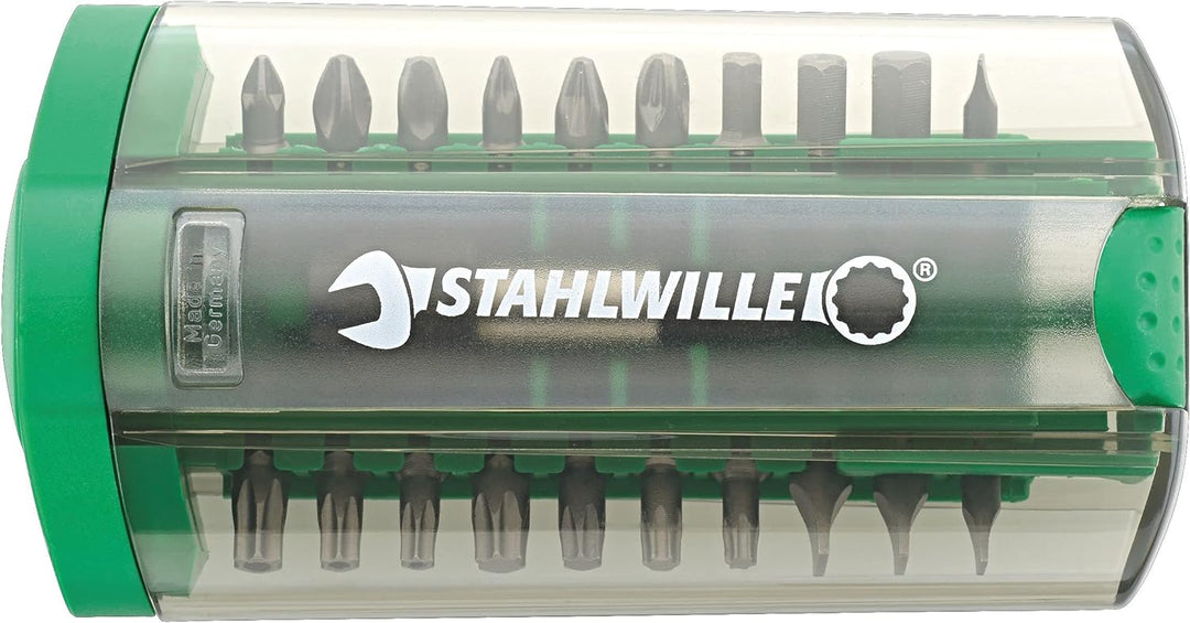 STAHLWILLE 1202 | Bit Set 21-tlg. für Akkuschrauber oder Bohrmaschinen | 1/4" Schnellwechsel-Bithalt