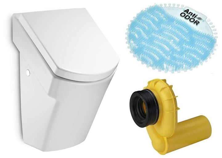 VBChome Urinal Roca Nexo2 mit Absenkautomatik-Deckel Zulauf von hinten VIEGA Ablauf waagerecht