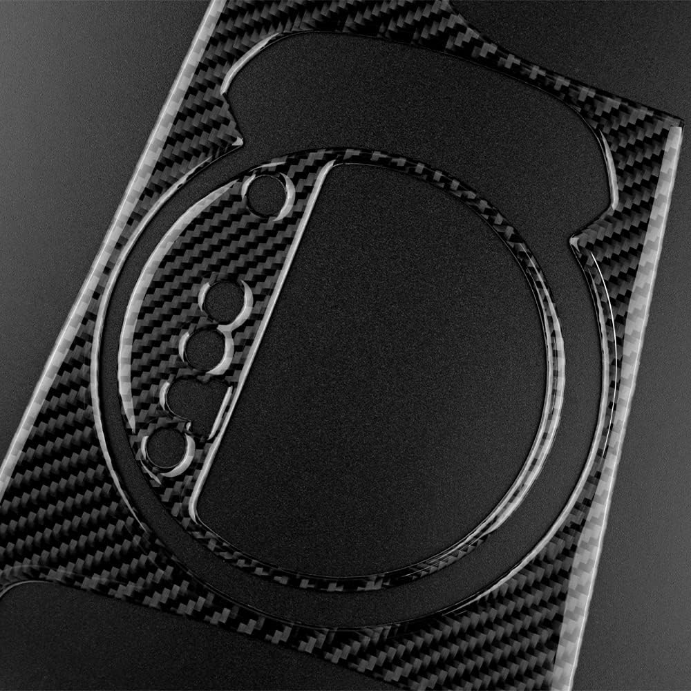 KUNGKIC Kohlefaser Auto Schalthebelknauf Konsole Media Panel Abdeckung Für Audi TT zubehör innenraum