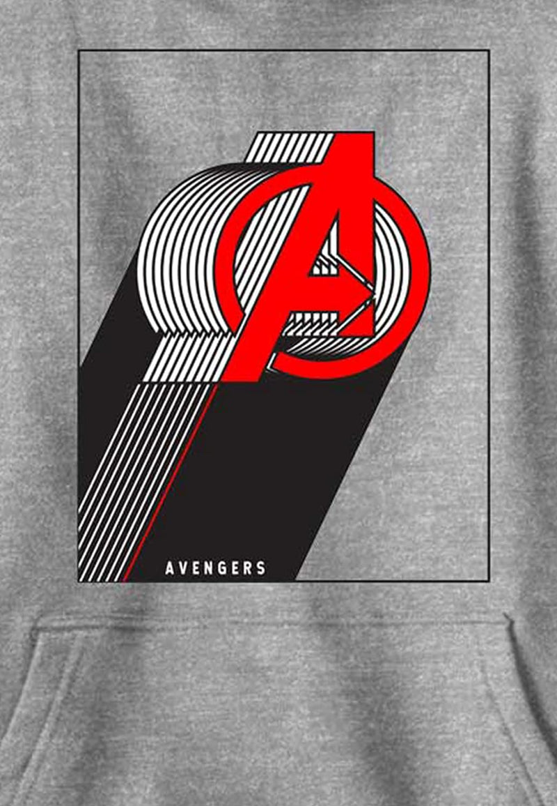 Marvel Jungen Klassischer Avengers-hoodie mit Mehreren Lagen, Athletisch Heather, S