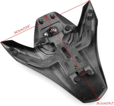 Topteng Motorrad Hinten Sozius-Sitz, Motorrad Fondpassagier Soziusabdeckung ABS Pad Motor Verkleidun