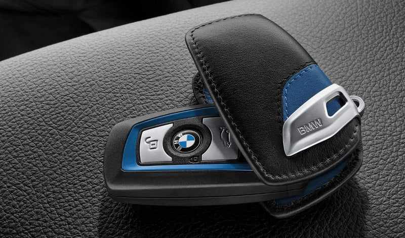 BMW Schlüsseletui M-Sport Line schwarz blau Etui 1er 2er 3er 4er 5er 6er 7er X3 X4 X5 X6