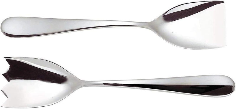 Alessi Nuovo Milano Salatbesteck, Edelstahl, Silber, 8 x 6.5 x 31.5 cm, 2-Einheiten