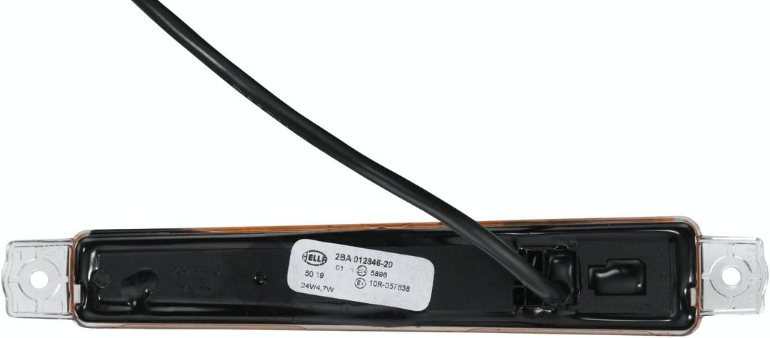 HELLA - Blinkleuchte - LED - 24V - Anbau/geschraubt - Lichtscheibenfarbe: glasklar - Kabel: 400mm -