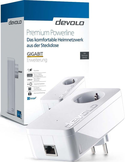 Devolo 9616 Premium Powerline GIGABIT Erweiterung 1200+ DLAN Adapter