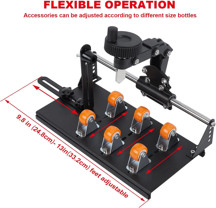 Glasflaschenschneider-Set, FIXM DIY Glasschneider für Flaschen mit verstellbarer Breite, DIY jeglich