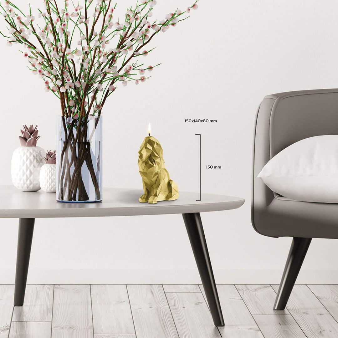 Candellana Handmade Lion Low-Poly Kerze Geschenk- Lustig - Dekorative Kerze - Home Décor - Geschenke