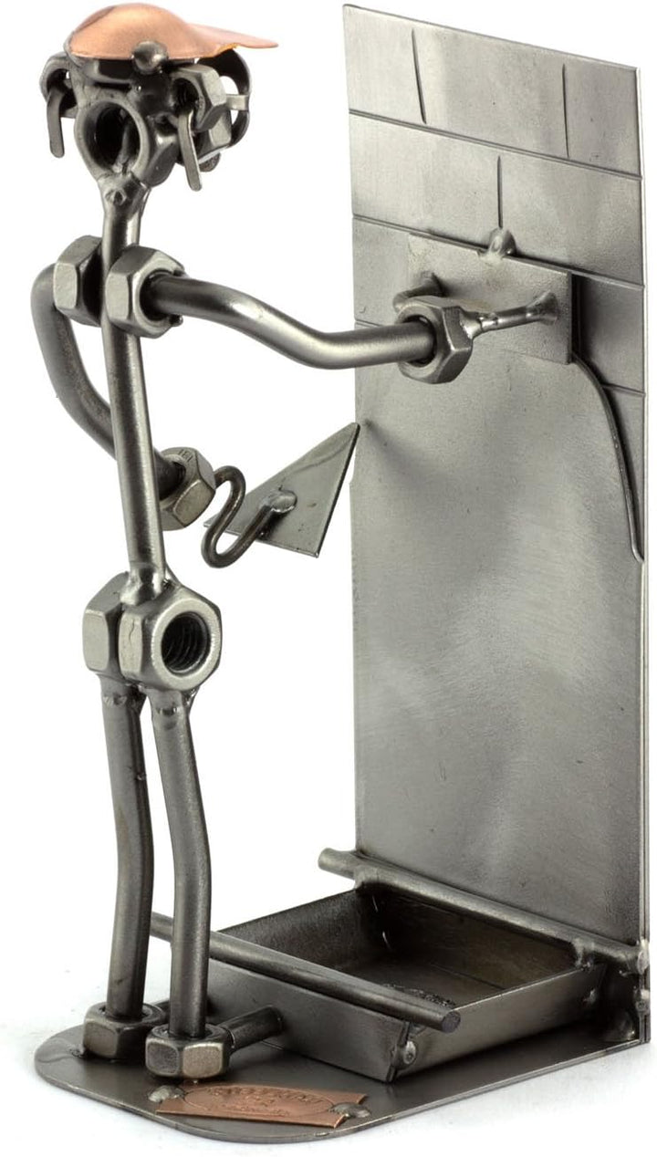 Steelman24 I Schraubenmännchen Verputzer I Made in Germany I Handarbeit I Geschenkidee I Stahlfigur