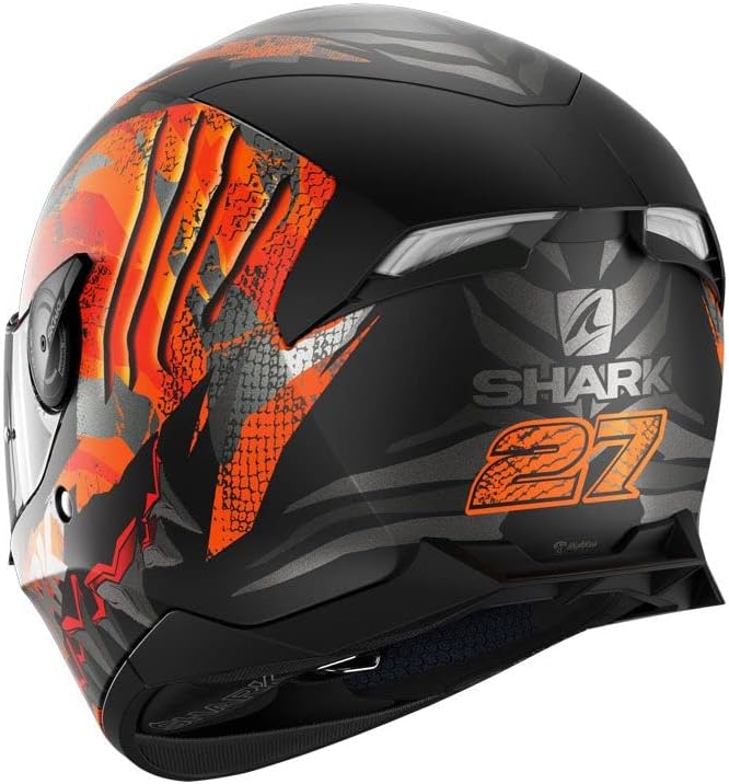 SHARK, integralhelm Skwal2 Iker Lecuona KOS, XS black mat orange silver XS, black mat orange silver