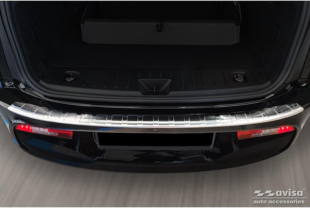 Avisa Edelstahl Heckstossstangenschutz kompatibel mit BMW i3 (i01) Facelift 2017- 'Ribs'